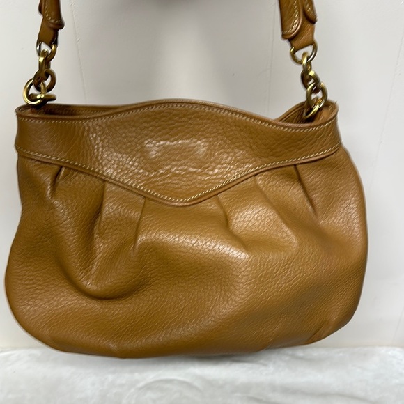 Maxx New York Tan Hobo Shoulder Bag with Gold Hardware - Picture 3 of 14